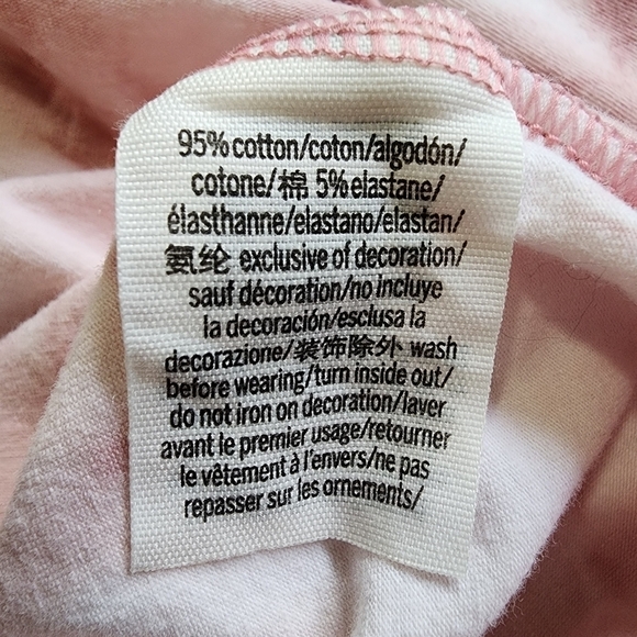 3/$25 PINK Bodysuit Tie-dye Pink Long Sleeve - Small - Picture 4 of 7